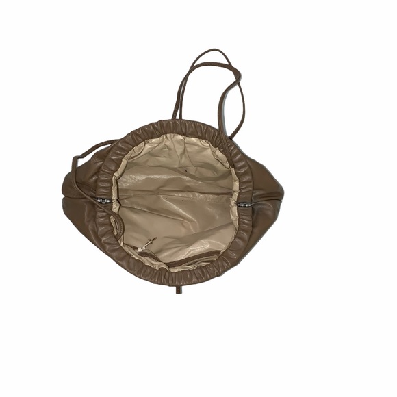 Viva Beige  Faux Leather Crossbody/Clutch Bag - Picture 2 of 3